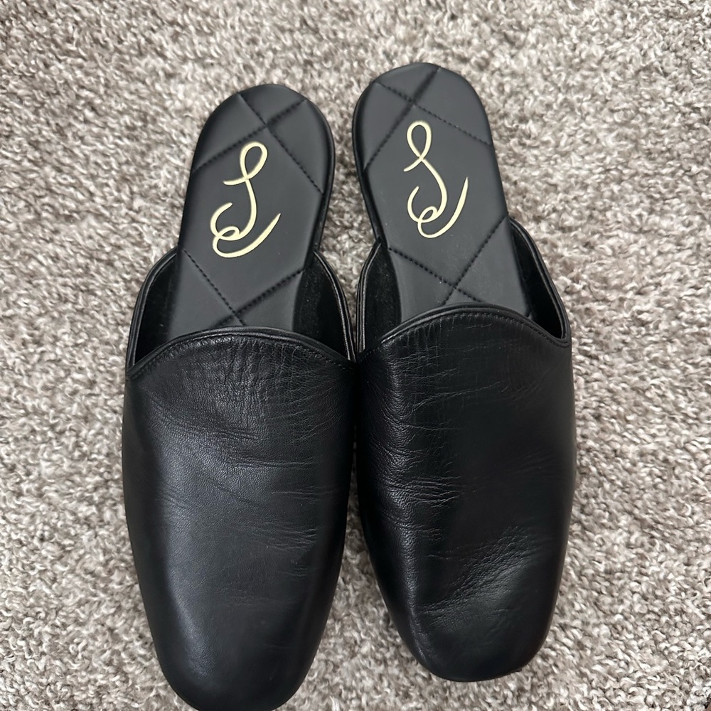 Sam Edelman Black Leather Women's Mules size 7